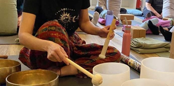 Sound bath at Tidal Yoga Leith
